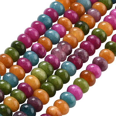 2 Strands Natural White Jade Beads Strands G-PA0001-87-1