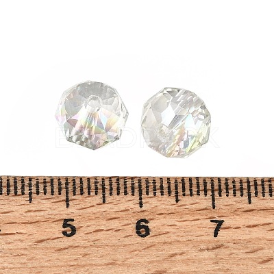 Electroplate Transparent Round Glass Beads GL-CBA6A73-HR04-1