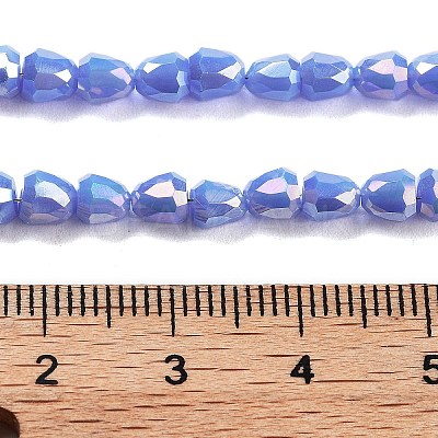 Electroplate Glass Beads Strands EGLA-D030-P4mm-B05-1