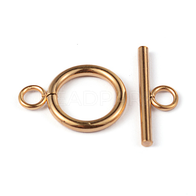 Ion Plating(IP) 304 Stainless Steel Toggle Clasps STAS-G130-39G-1