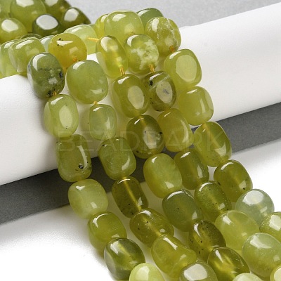 Natural Lemon Jade Beads Strands G-P497-01D-04-1