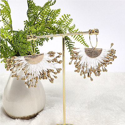 Polycotton(Polyester Cotton) Tassel Pendant Decorations LS-FIND-T041-12-1