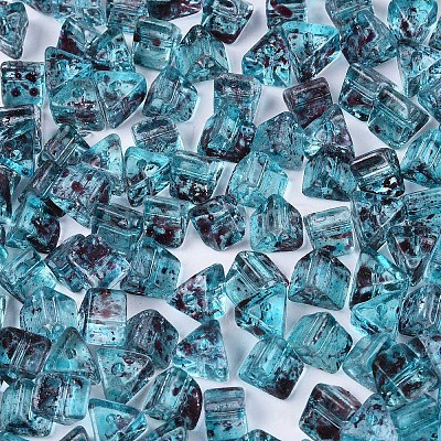 Picasso Transparent Glass Beads SEED-Q039-02C-1