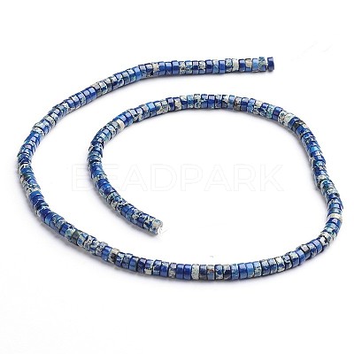 Dyed Natural Imperial Jasper Beads Strands G-M276-08-B-1