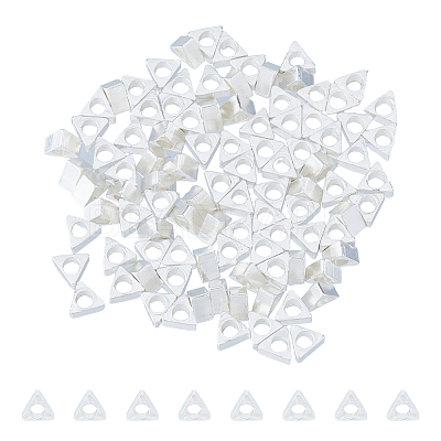 100Pcs Brass Beads KK-FI0001-04S-1