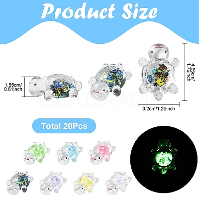 20Pcs Transparent Acrylic Cabochons TACR-YW0003-20-1