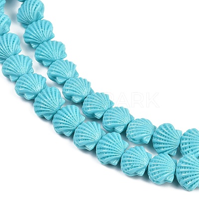 Synthetic Coral Dyed Carved Beads Strands CORA-K009-05A-08-1