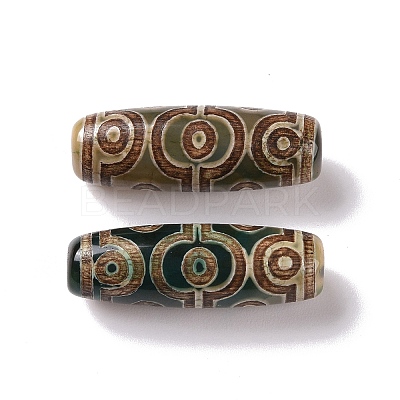 Tibetan Style dZi Beads TDZI-E004-12-1