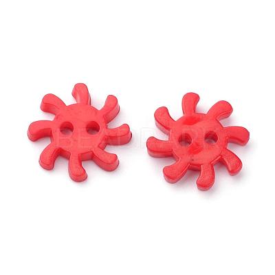2-Hole Acrylic Buttons BUTT-S020-43-1
