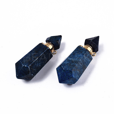 Faceted Natural Lapis Lazuli Pendants G-T131-15B-1