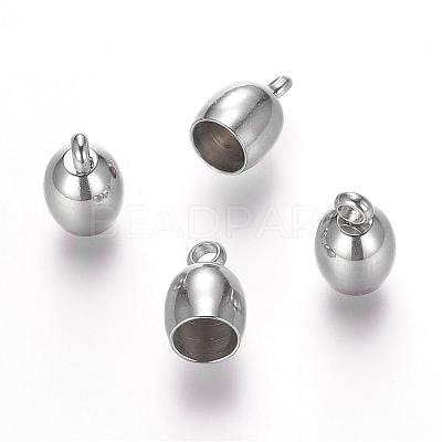 Tarnish Resistant 304 Stainless Steel Cord Ends STAS-P118-04-1