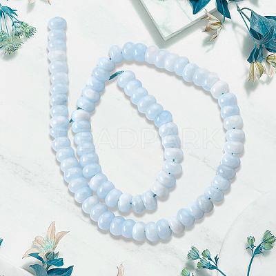 2 Strands Natural White Jade Beads Strands G-PA0001-23D-1