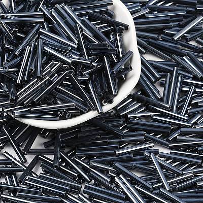 Glass Bugle Beads SEED-R028-2x18-A01-1