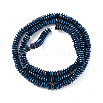 Electroplated Non-magnetic Hematite Beads Strands G-P571-B01-01F-1