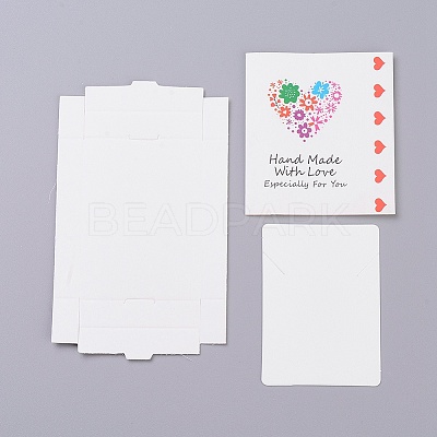 Kraft Paper Boxes and Necklace Jewelry Display Cards LS-CON-L016-A08-1