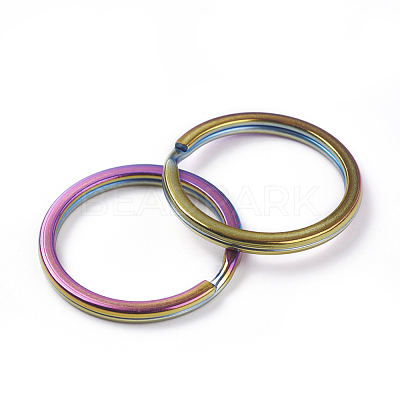 Ion Plating(IP) 304 Stainless Steel Split Key Rings X-STAS-L216-09A-1
