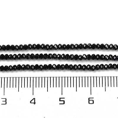Natural Black Spinel Beads Strands G-P553-F08-01-1
