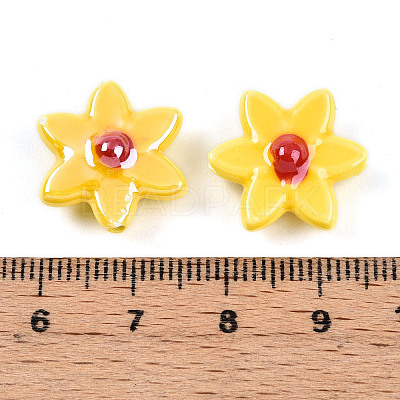 Handmade Porcelain Beads Strands PORC-N008-10I-1