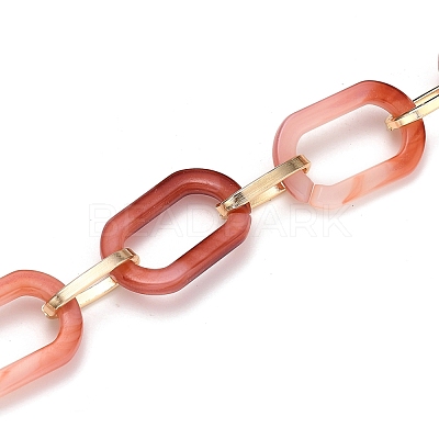 Handmade Acrylic Paperclip Chains AJEW-JB00697-03-1