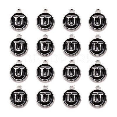 Platinum Plated Alloy Charms ENAM-S118-02U-P-1