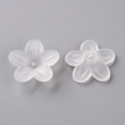 Frosted Acrylic Bead Caps MACR-S371-08A-701-1