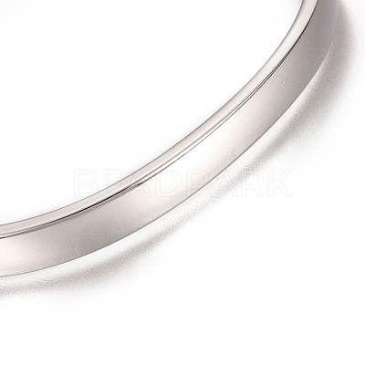 304 Stainless Steel Cuff Bangles STAS-I110-10-6mm-1