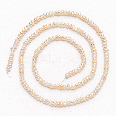 Natural Cultured Freshwater Pearl Beads Strands PEAR-L003-B-03-1