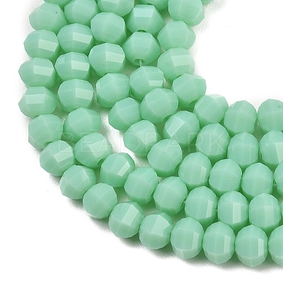 Opaque Glass Beads Strands GLAA-G125-01C-02-1