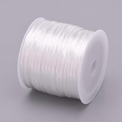 Nylon Satin Rattail Cords NWIR-L006-1mm-01-1