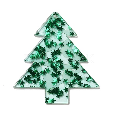 Christmas Theme Double-sided Printed Acrylic Pendants SACR-F007-03B-1