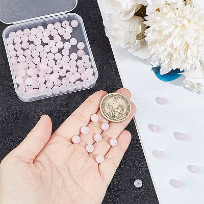 2 Strands Natural Rose Quartz Dyed Beads Strands G-GO0001-27A-1