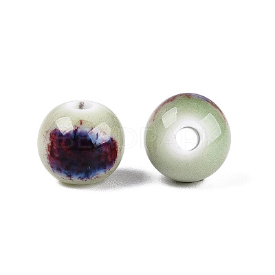 Vintage Handmade Porcelain Beads PORC-Q006-13A-22-1