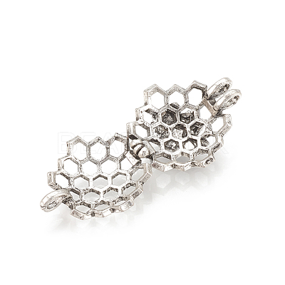 Alloy Locket Pendants PALLOY-S062-55AS-1