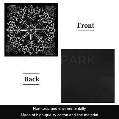 1Pc Lint Square Tarot Tablecloth AJEW-CN0002-18-1