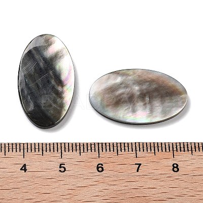 Natural Black Lip Shell Cabochons SSHEL-D084-04A-1