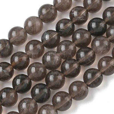 Natural Ice Obsidian Beads Strands G-P590-A03-8mm-01-1