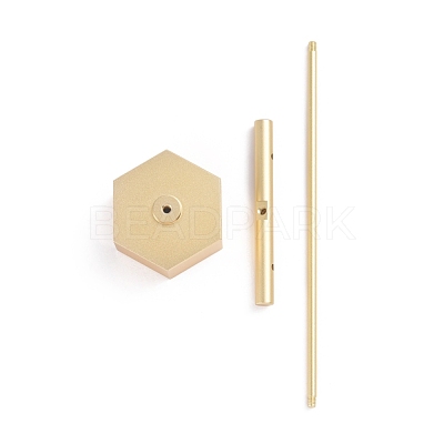 Aluminum Alloy T- Shape Earring Display Stand EDIS-WH0005-07G-B-1