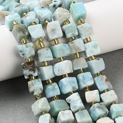 Natural Larimar Beads Strands G-G053-B24-03-1