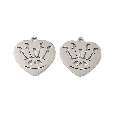 201 Stainless Steel Pendants STAS-P428-02A-P-1