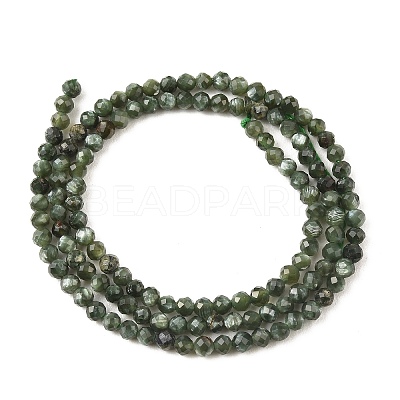 Natural Seraphinite Beads Strands G-K376-A02-3mm-1