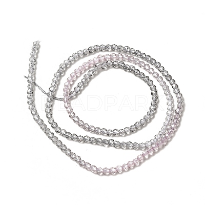 Transparent Gradient Color Glass Beads Strands GLAA-H021-01A-12-1