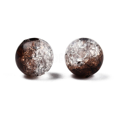 Transparent Crackle Acrylic Beads CACR-N002-26B-1