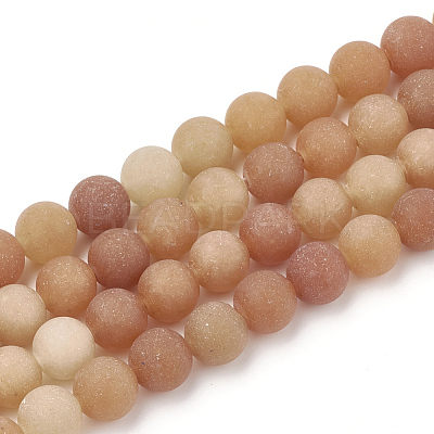 Natural Red Aventurine Beads Strands G-T106-265-1