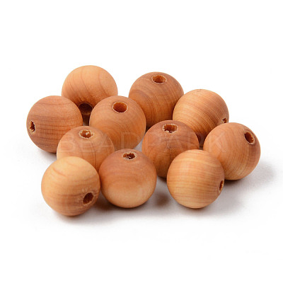 Natural Wood Beads WOOD-R268-6mm-1