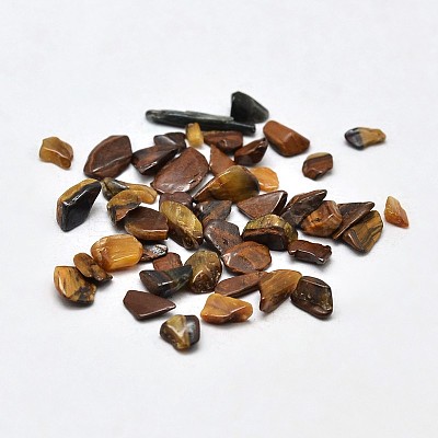 Natural Tiger Eye Chip Beads X-G-O103-19-1