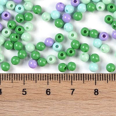 Opaque Acrylic Beads OACR-H118-07B-06-1