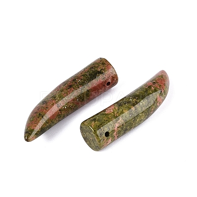 Natural Unakite Pendants G-Q602-10E-1