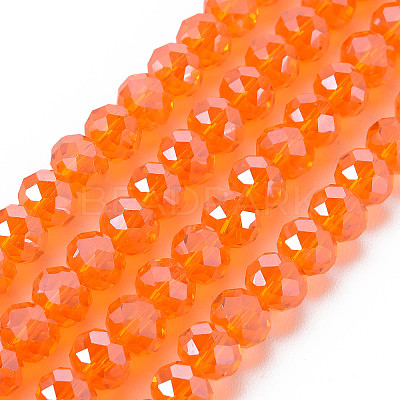 Electroplate Glass Beads Strands EGLA-A034-T8mm-A23-1