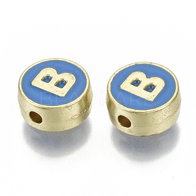 Alloy Enamel Beads X-ENAM-S122-028B-NR-1