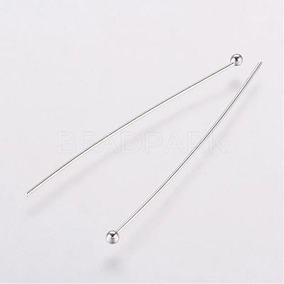 Rack Plating Brass Ball Head Pins KK-E680-03-0.6x61mm-P-1